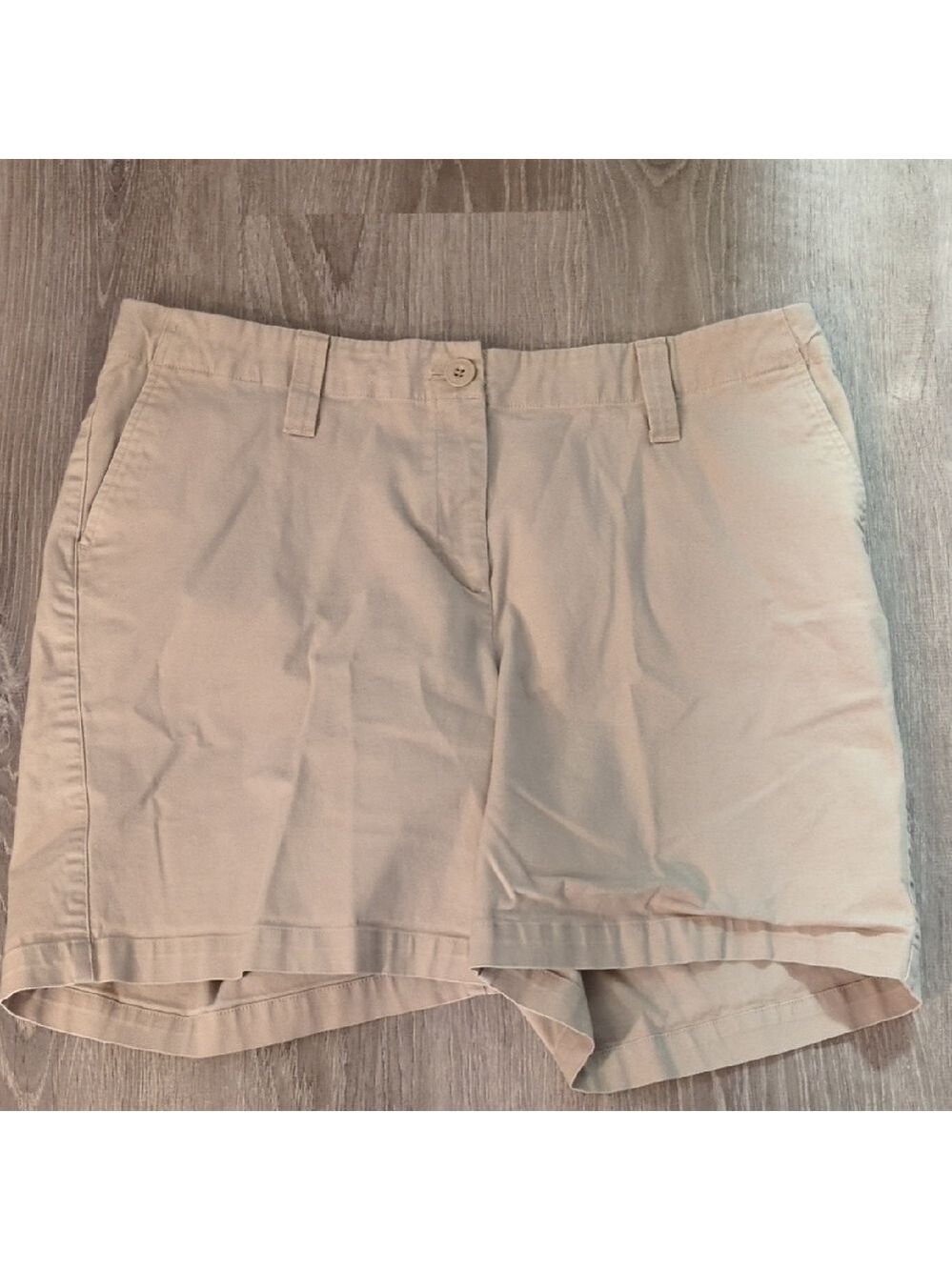 Talbot's Signature Tan Chino Shorts Size 14